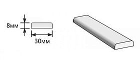 Притворная планка для дверей Браво, П-33 (Венге)